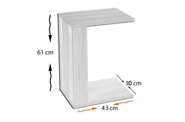 Mellberg Sidobord - Vit - Möbler - Bord & matgrupper - Avlastningsbord - Brickbord & småbord