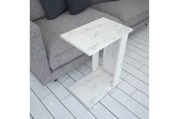Mellberg Sidobord - Vit/Marmor - Möbler - Bord & matgrupper - Avlastningsbord - Brickbord & småbord