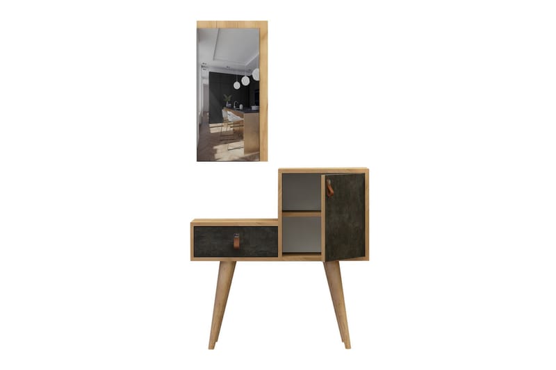 Mod Design Sidobord - Grå/Trä - Möbler - Bord & matgrupper - Avlastningsbord - Brickbord & småbord