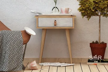 Mod Design Sidobord - Trä/Vit - Möbler - Bord & matgrupper - Avlastningsbord - Brickbord & småbord
