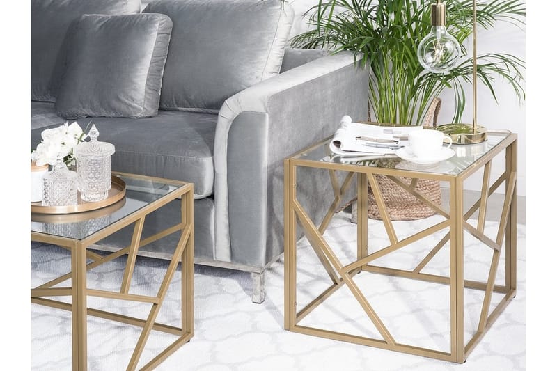Orland Sidobord 50 cm - Guld - Möbler - Bord & matgrupper - Avlastningsbord - Brickbord & småbord