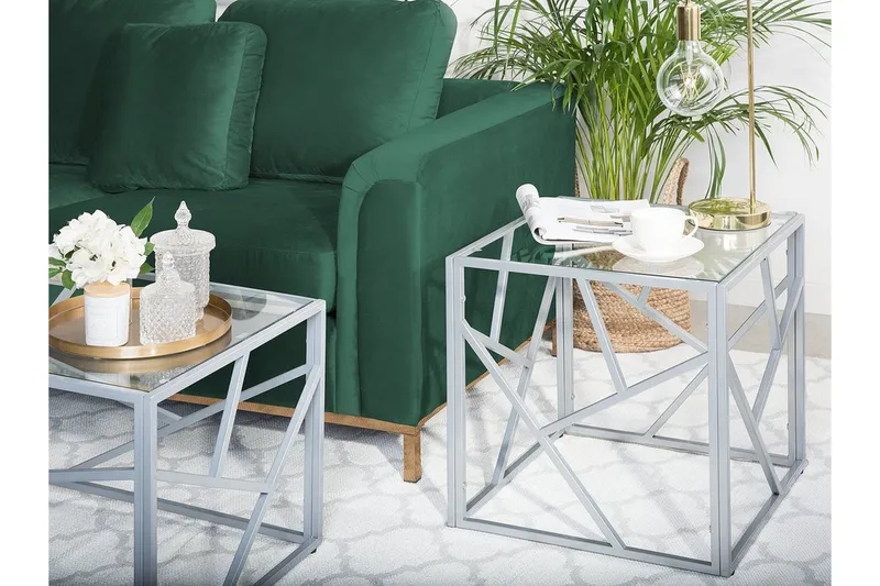 Orland Sidobord 50 cm - Silver - Möbler - Bord & matgrupper - Avlastningsbord - Brickbord & småbord