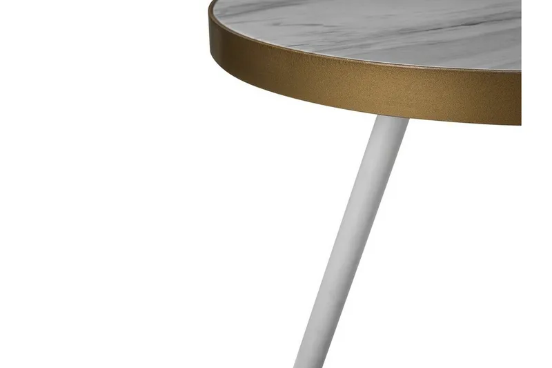 Ramona Sidobord 44 cm - Vit - Möbler - Bord & matgrupper - Avlastningsbord - Brickbord & småbord