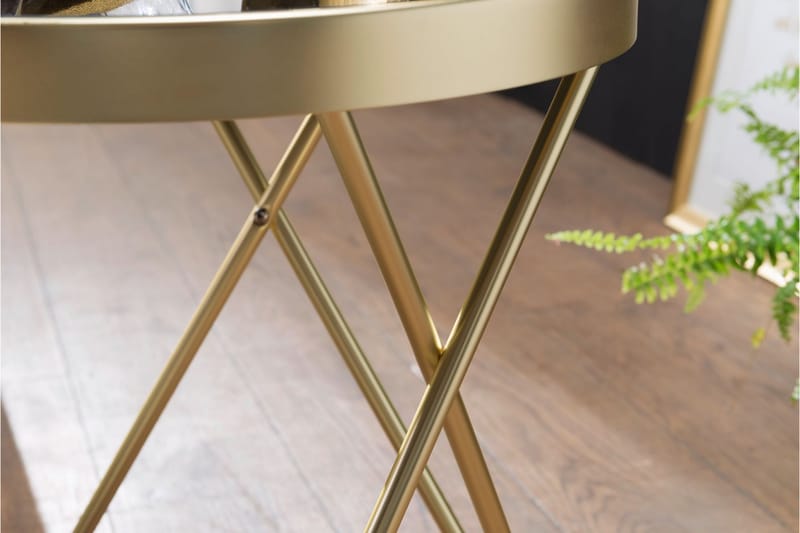Reineck Sidobord 42 cm - Guld - Möbler - Bord & matgrupper - Avlastningsbord - Brickbord & småbord