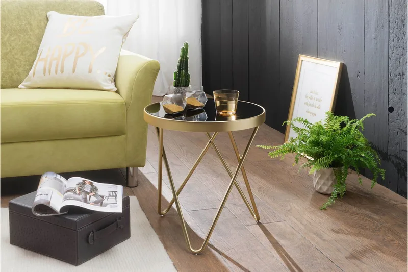 Reineck Sidobord 42 cm - Guld - Möbler - Bord & matgrupper - Avlastningsbord - Brickbord & småbord