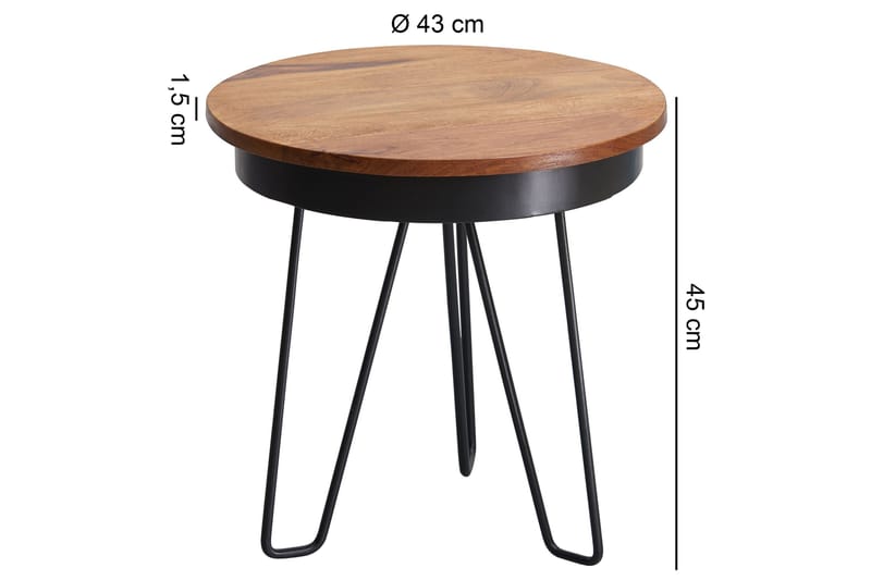 Roetter Sidobord 43 cm - Möbler - Bord & matgrupper - Avlastningsbord - Brickbord & småbord