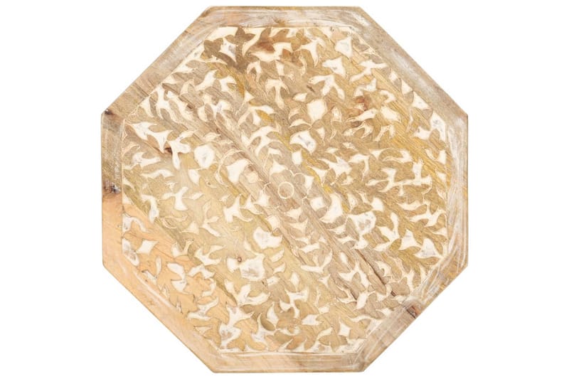 Sidobord Ã˜48 cm massivt mangoträ - Brun - Lampbord - Brickbord & småbord