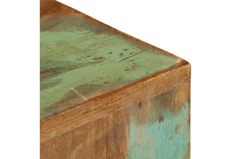 Sidobord 2 st massivt återvunnet trä - Flerfärgad - Lampbord - Brickbord & småbord