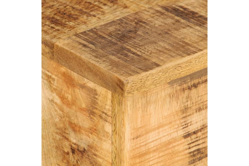 Sidobord 2 st massivt mangoträ - Brun - Lampbord - Brickbord & småbord