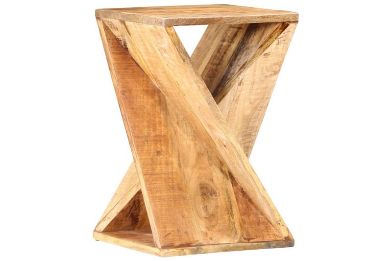 Sidobord 35x35x55 cm massivt mangoträ - Brun - Lampbord - Brickbord & småbord