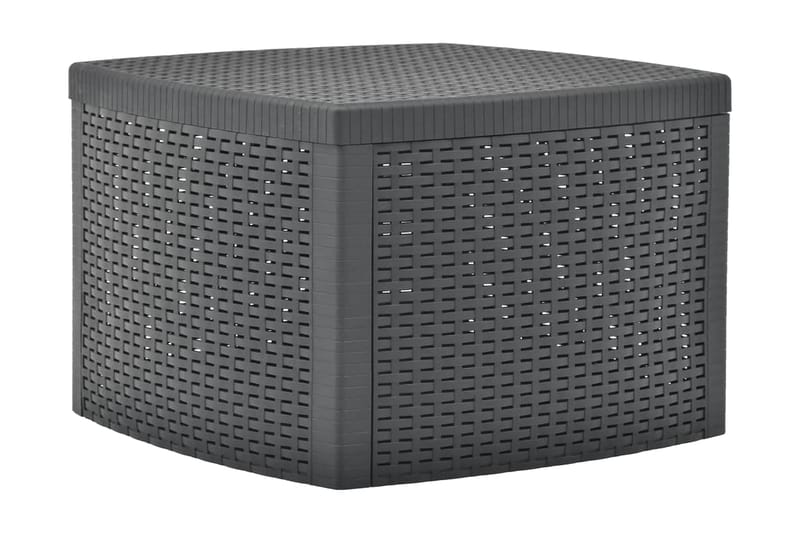 Sidobord antracit 54x54x36,5 cm plast - Grå - Möbler - Bord & matgrupper - Avlastningsbord - Brickbord & småbord