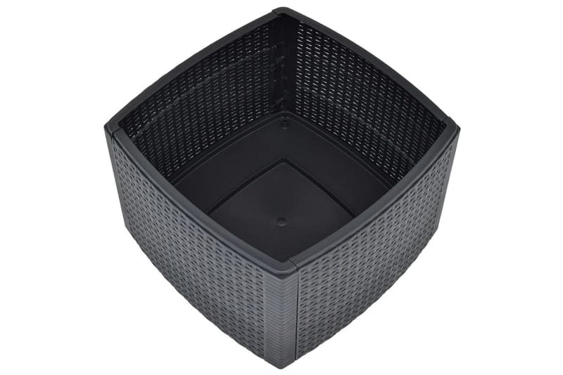 Sidobord antracit 54x54x36,5 cm plast - Grå - Möbler - Bord & matgrupper - Avlastningsbord - Brickbord & småbord