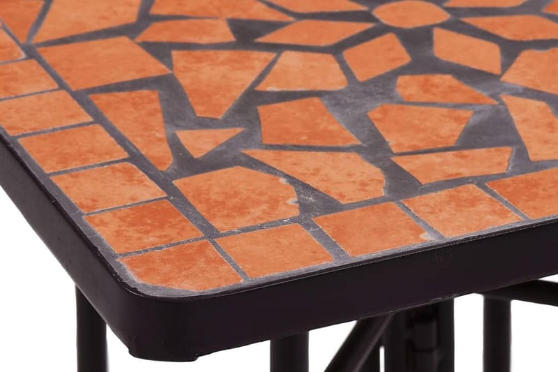Sidobord i mosaik terrakotta keramik - Brun - Utemöbler - Utebord & trädgårdsbord - Cafebord