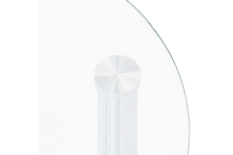Sidobord med 2 hyllor transparent/svart 38x38x50 cm härdat g - Transparent - Lampbord - Brickbord & småbord