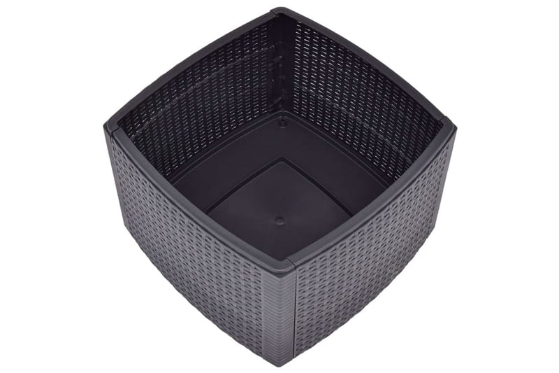 Sidobord mocka 54x54x36,5 cm plast - Grå - Möbler - Bord & matgrupper - Avlastningsbord - Brickbord & småbord