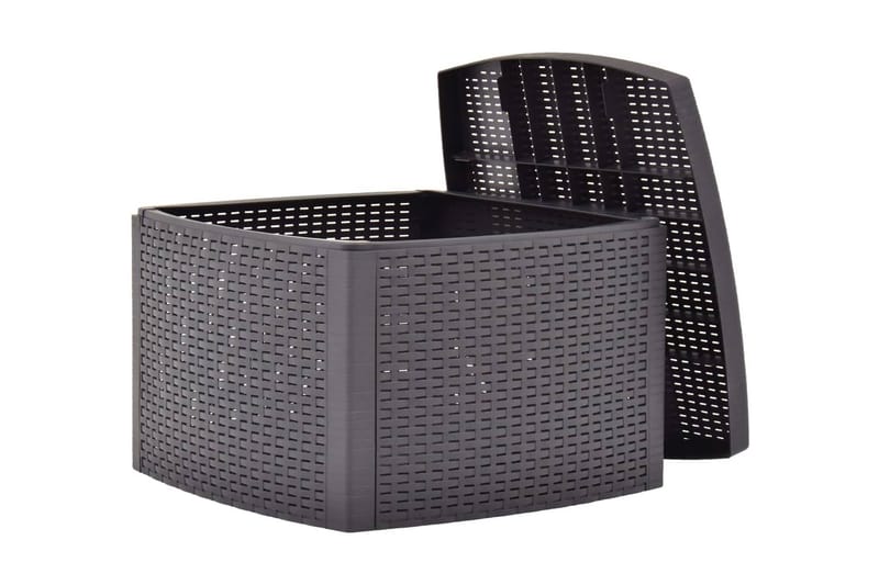 Sidobord mocka 54x54x36,5 cm plast - Grå - Möbler - Bord & matgrupper - Avlastningsbord - Brickbord & småbord