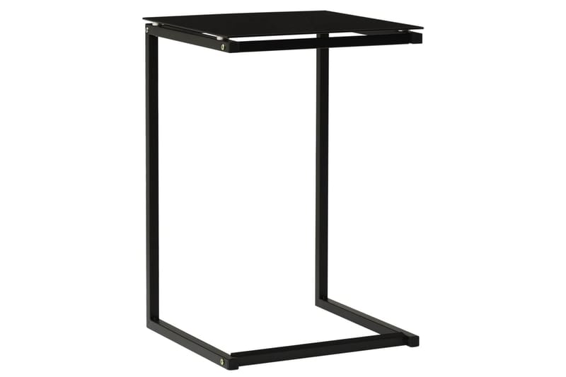 Sidobord svart 40x40x60 cm härdat glas - Svart - Möbler - Bord & matgrupper - Avlastningsbord - Brickbord & småbord