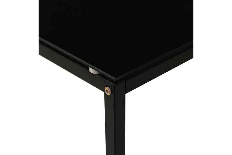 Sidobord svart 40x40x60 cm härdat glas - Svart - Möbler - Bord & matgrupper - Avlastningsbord - Brickbord & småbord
