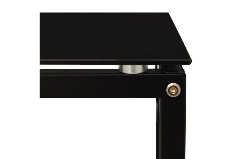Sidobord svart 40x40x60 cm härdat glas - Svart - Möbler - Bord & matgrupper - Avlastningsbord - Brickbord & småbord