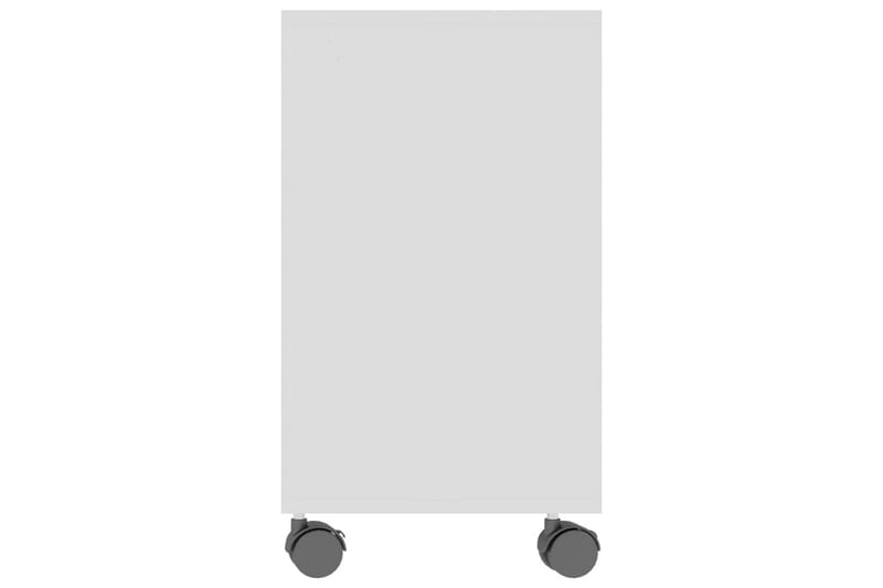 Sidobord vit högglans 70x35x55 cm spånskiva - Vit - Lampbord - Brickbord & småbord
