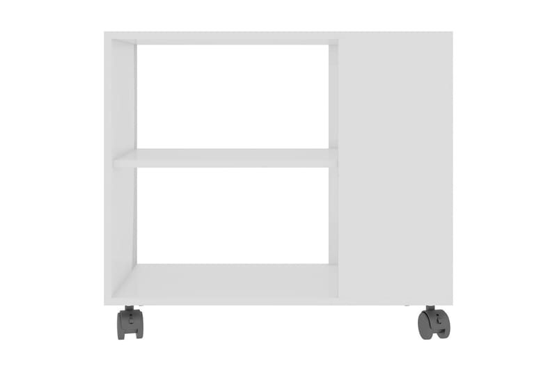 Sidobord vit högglans 70x35x55 cm spånskiva - Vit - Lampbord - Brickbord & småbord