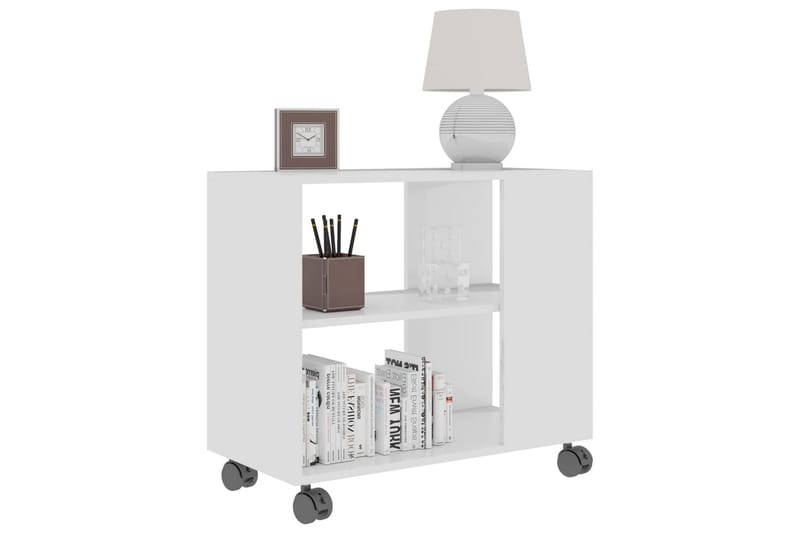 Sidobord vit högglans 70x35x55 cm spånskiva - Vit - Möbler - Bord & matgrupper - Avlastningsbord - Brickbord & småbord