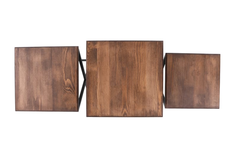 Tutana Brickbord 40 cm - Mörkbrun/Svart - Möbler - Bord & matgrupper - Avlastningsbord - Brickbord & småbord