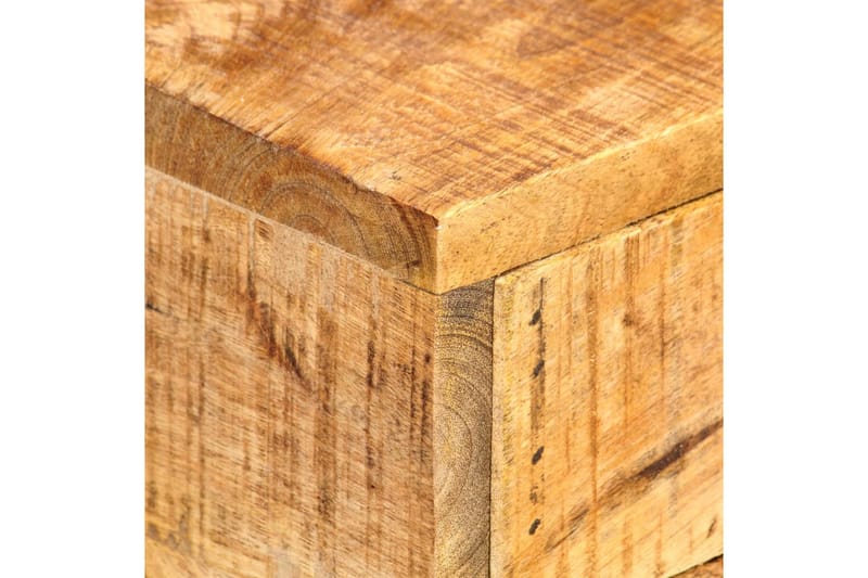 U-format sidobord 45x30x61 cm massivt mangoträ - Brun - Lampbord - Brickbord & småbord