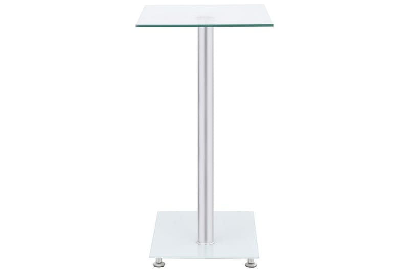 U-format sidobord genomskinligt 45x30x58 cm härdat glas - Transparent - Möbler - Bord & matgrupper - Avlastningsbord - Brickbord & småbord