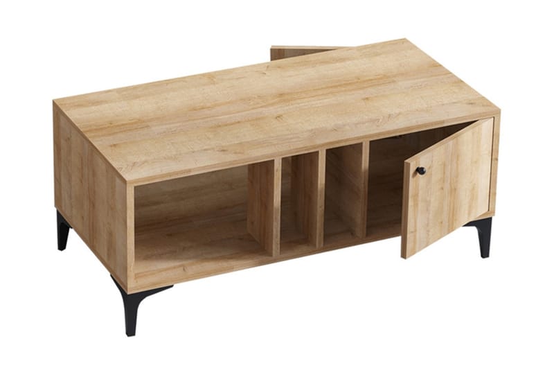Veliki Brickbord 100 cm - Natur/Svart - Möbler - Bord & matgrupper - Avlastningsbord - Brickbord & småbord