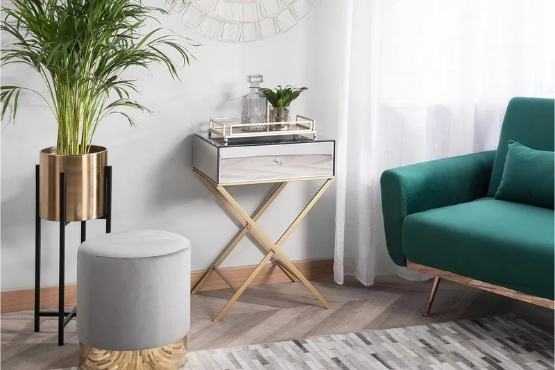 Vivy Sidobord 50 cm - Silver - Möbler - Bord & matgrupper - Avlastningsbord - Brickbord & småbord