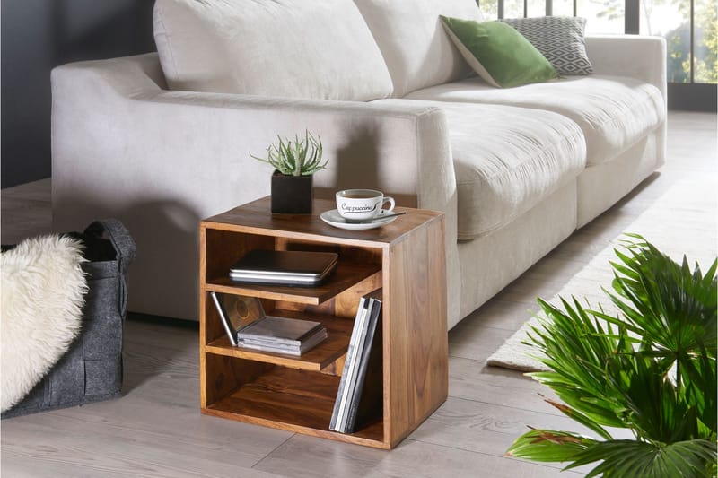 Wetzel Sidobord 43 cm - Trä/natur - Möbler - Bord & matgrupper - Avlastningsbord - Brickbord & småbord