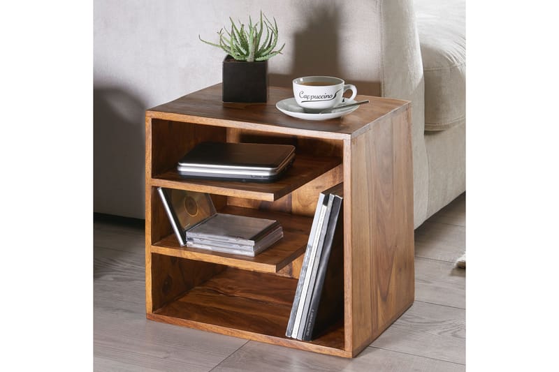 Wetzel Sidobord 43 cm - Trä/natur - Möbler - Bord & matgrupper - Avlastningsbord - Brickbord & småbord