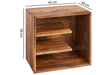Wetzel Sidobord 43 cm - Trä/natur - Möbler - Bord & matgrupper - Avlastningsbord - Brickbord & småbord