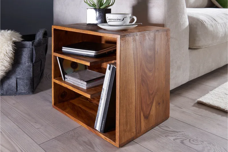 Wetzel Sidobord 43 cm - Trä/natur - Möbler - Bord & matgrupper - Avlastningsbord - Brickbord & småbord