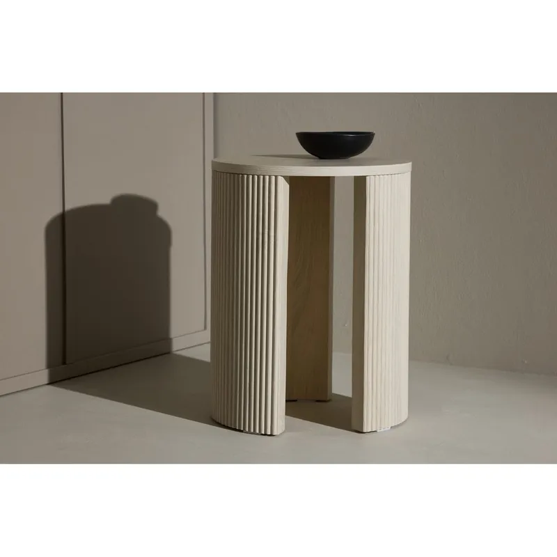 Bristol Sidobord 40 cm - Whitewash - Möbler - Bord & matgrupper - Avlastningsbord - Lampbord