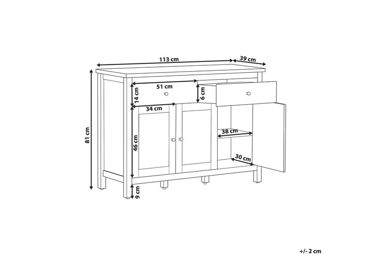 Byrå Atoca - Möbler - Bord & matgrupper - Avlastningsbord - Lampbord