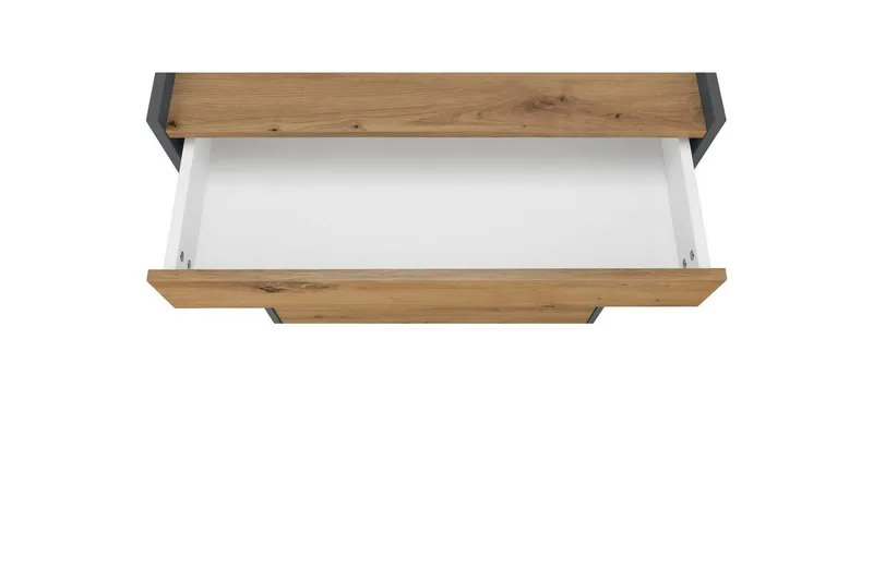 Byrå Kosmo Antracit/Ek, 4 lådor - Antracit/Ek, 4 lådor - Möbler - Bord & matgrupper - Avlastningsbord - Hallbord