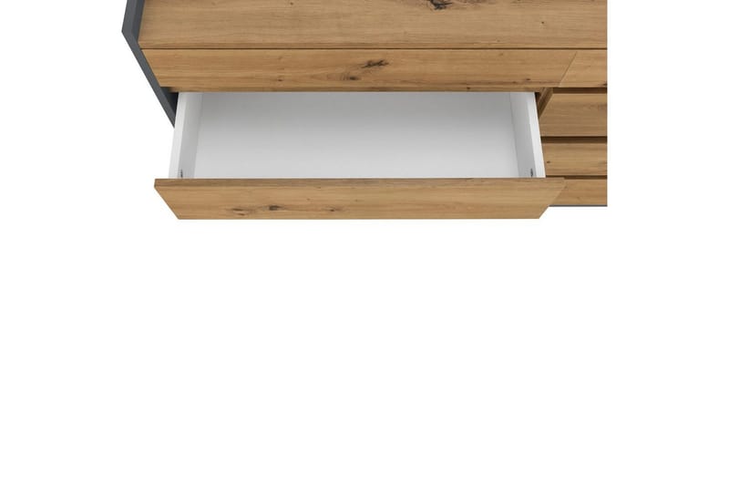 Byrå Kosmo Antracit/Ek, 8 lådor - Antracit/Ek, 8 lådor - Möbler - Bord & matgrupper - Avlastningsbord - Hallbord