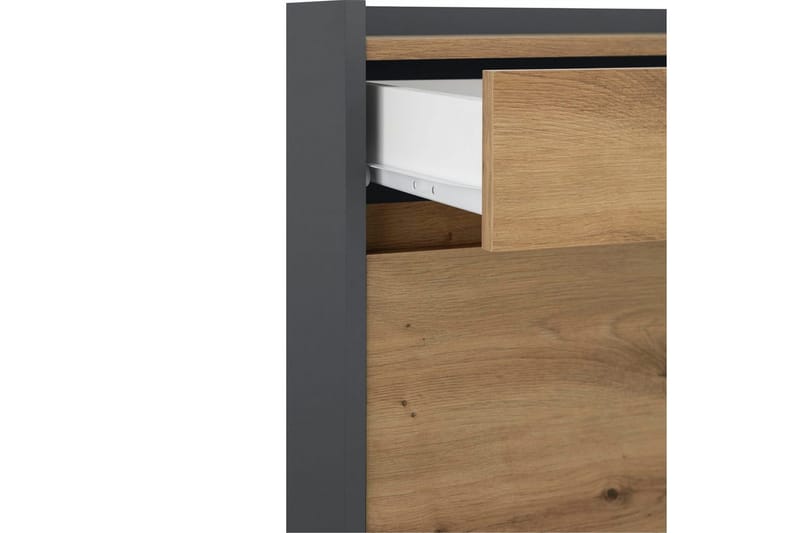 Byrå Kosmo Antracit/Ek, 8 lådor - Antracit/Ek, 8 lådor - Möbler - Bord & matgrupper - Avlastningsbord - Hallbord