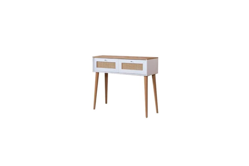 Byrå Terra Vit / Ek - Vit/Ljusfärgat trä - Möbler - Bord & matgrupper - Avlastningsbord - Lampbord