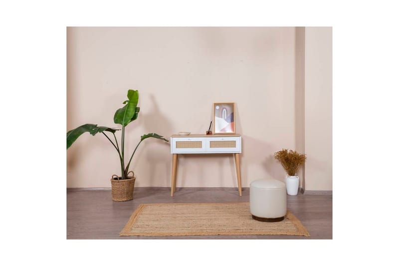 Byrå Terra Vit / Ek - Vit/Ljusfärgat trä - Möbler - Bord & matgrupper - Avlastningsbord - Lampbord