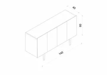 Capella Konsolbord 140x60x40 cm - Vit - Möbler - Bord & matgrupper - Avlastningsbord - Hallbord