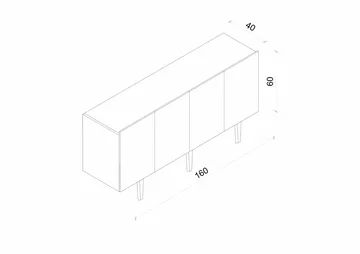 Capella Konsolbord 160x60x40 cm - Sandsten - Möbler - Bord & matgrupper - Avlastningsbord - Hallbord