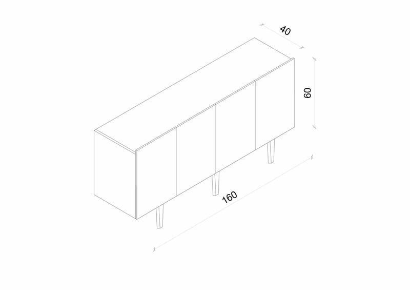 Capella Konsolbord 160x60x40 cm - Vit - Möbler - Bord & matgrupper - Avlastningsbord - Hallbord