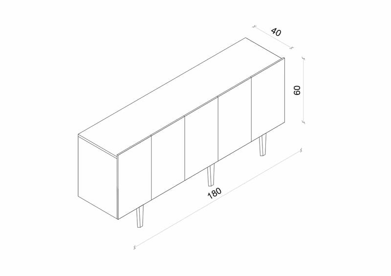 Capella Konsolbord 180x60x40 cm - Vit - Möbler - Bord & matgrupper - Avlastningsbord - Hallbord