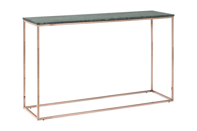 Carrie Avlastningsbord 120 cm Marmor - Grön/Koppar - Hallbord - Konsolbord & sidobord