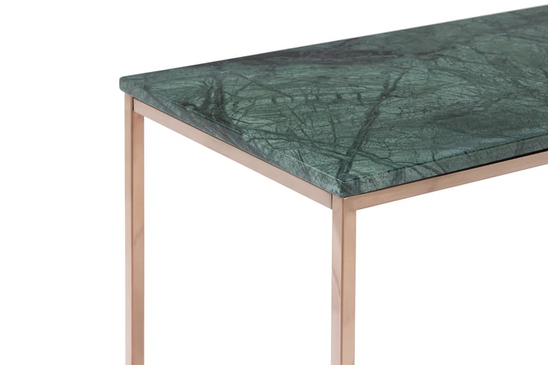 Carrie Avlastningsbord 120 cm Marmor - Grön/Koppar - Hallbord - Konsolbord & sidobord