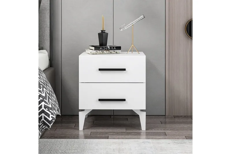 Ceylor Sängbord 50 cm - Vit - Möbler - Bord & matgrupper - Avlastningsbord - Sängbord & nattduksbord