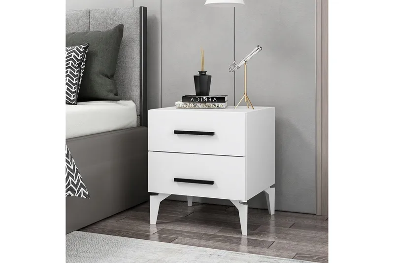 Ceylor Sängbord 50 cm - Vit - Möbler - Bord & matgrupper - Avlastningsbord - Sängbord & nattduksbord